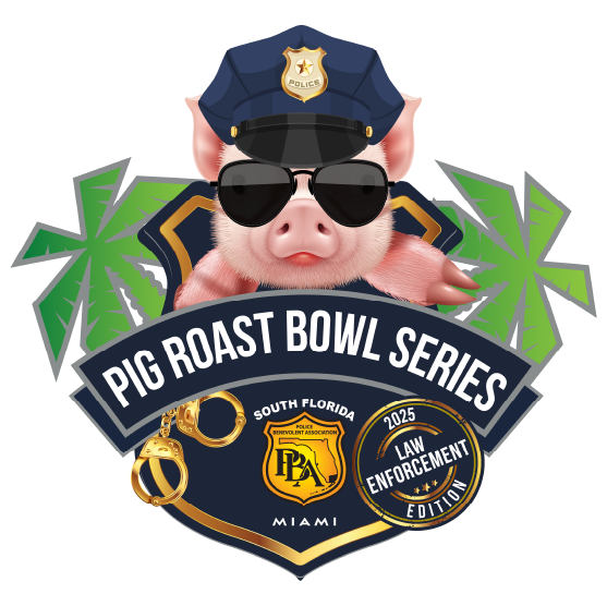 pig roast bowl law enforcement logo